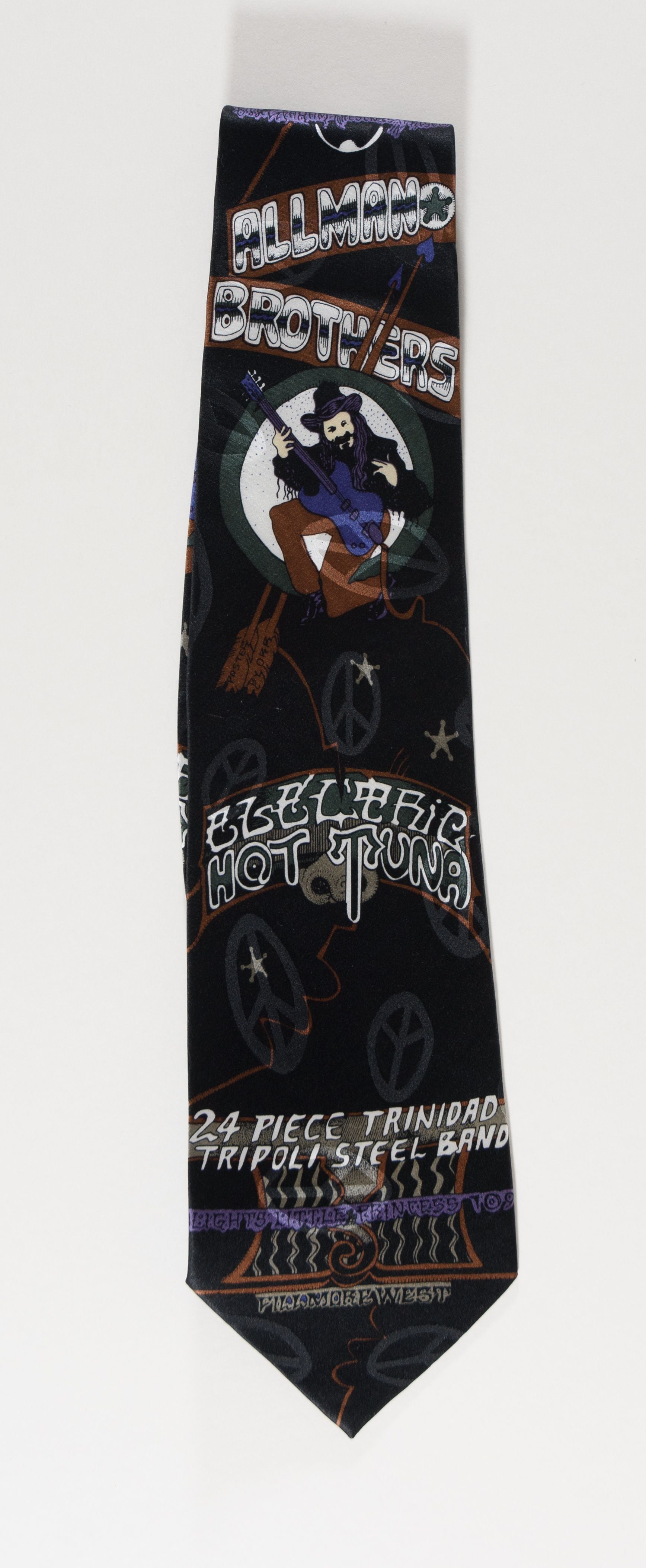 BG-268 Neck Tie Guitar Man Blue from the Filmore Poster Collection of Ties
