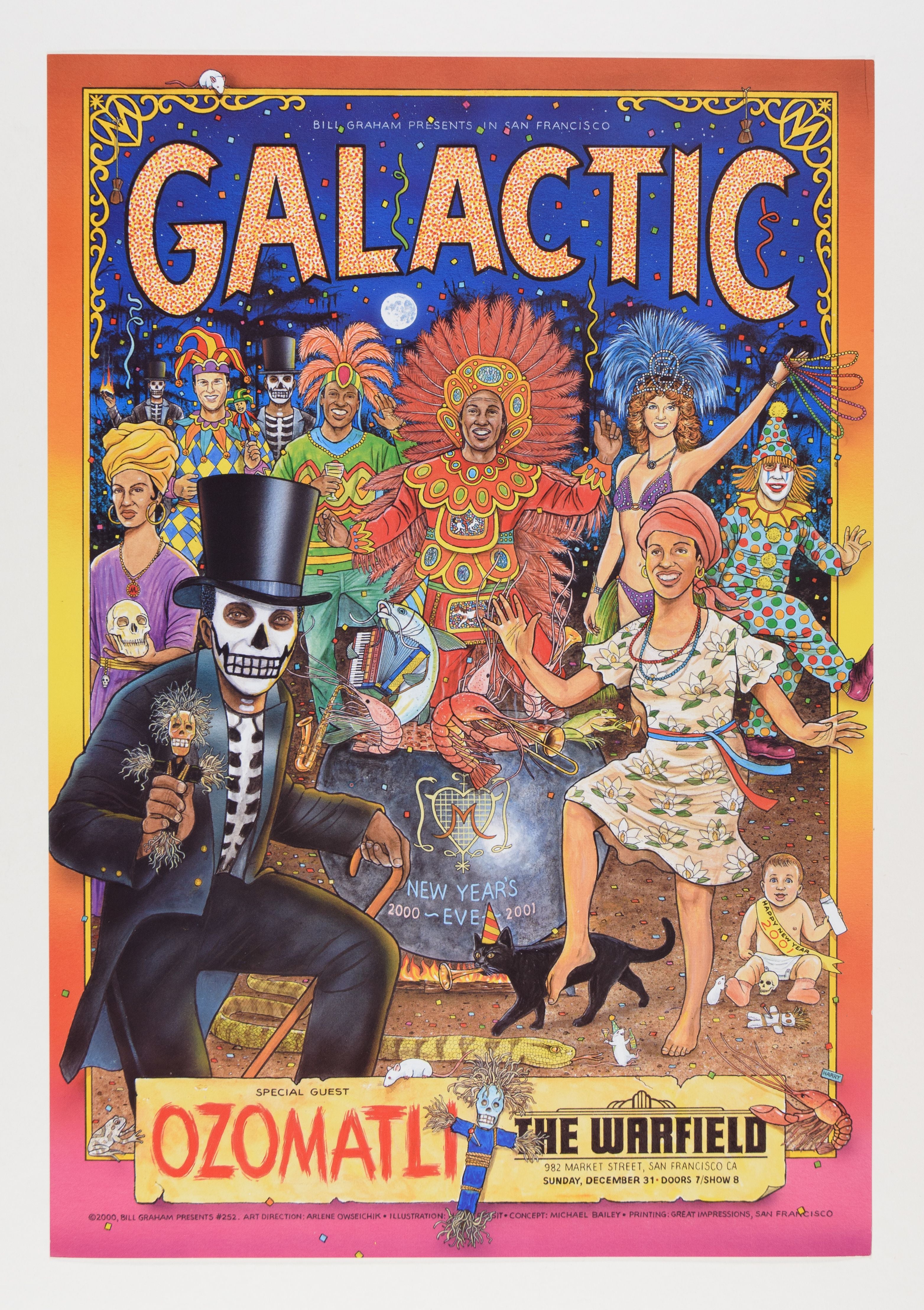 2000-Galactic Concert Poster-The Fillmore-San Francisco, CA