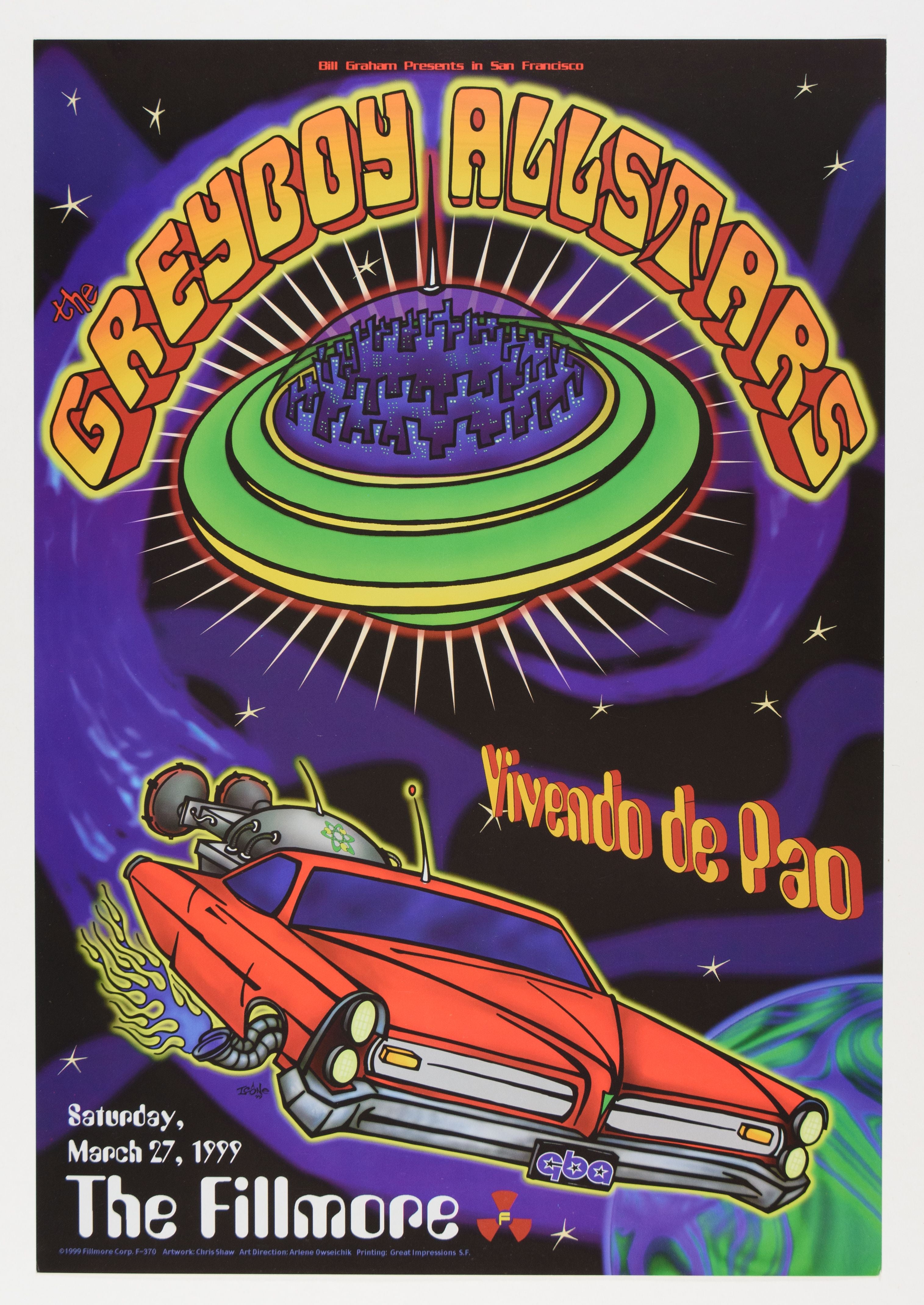 1999-Greyboy Allstars Concert Poster-The Fillmore-San Francisco, CA