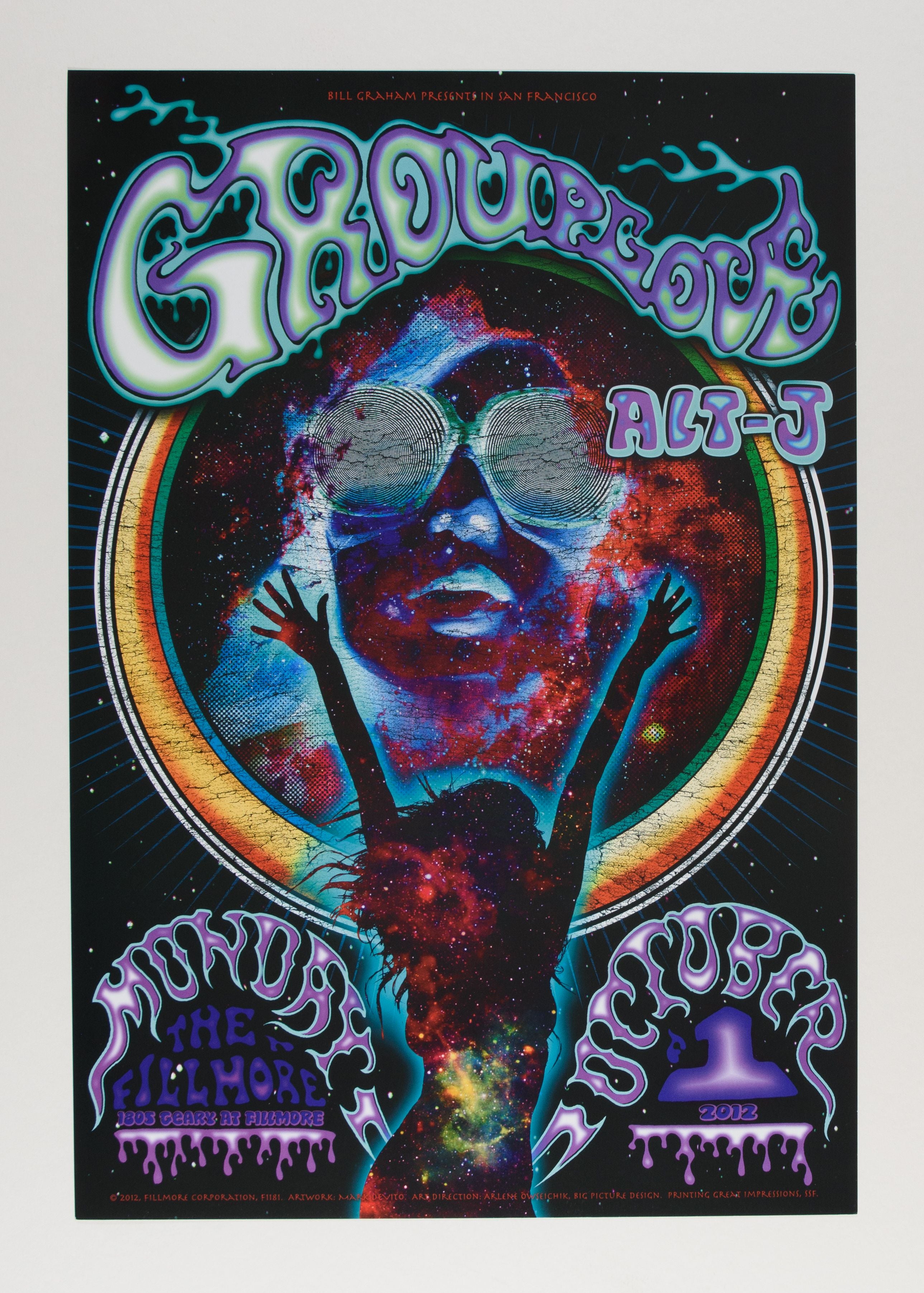 2012-Group Love Concert Poster-The Fillmore-San Francisco, CA