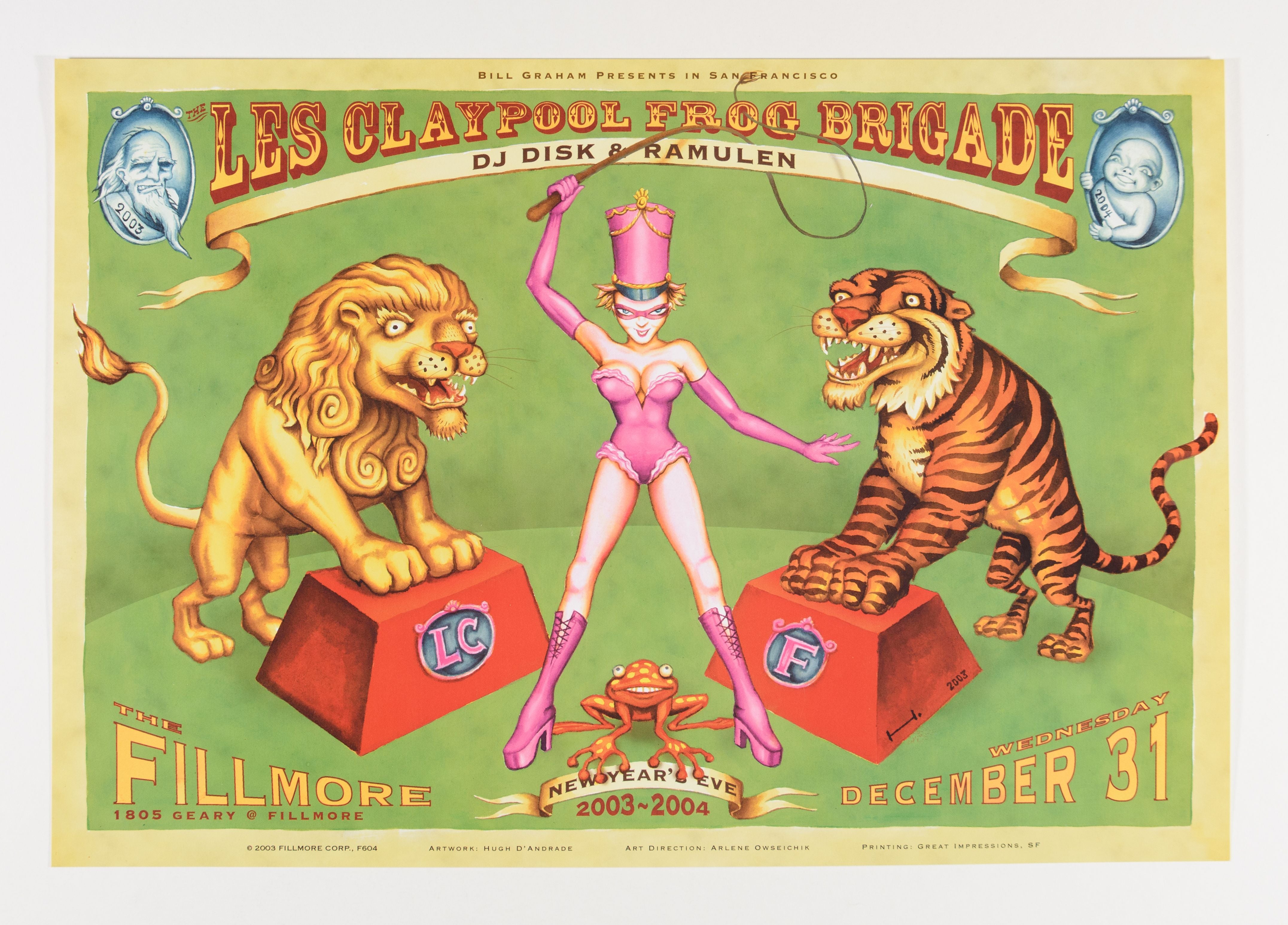 2004-The Les Claypool Frog Brigade Concert Poster-The Fillmore-San Francisco, CA