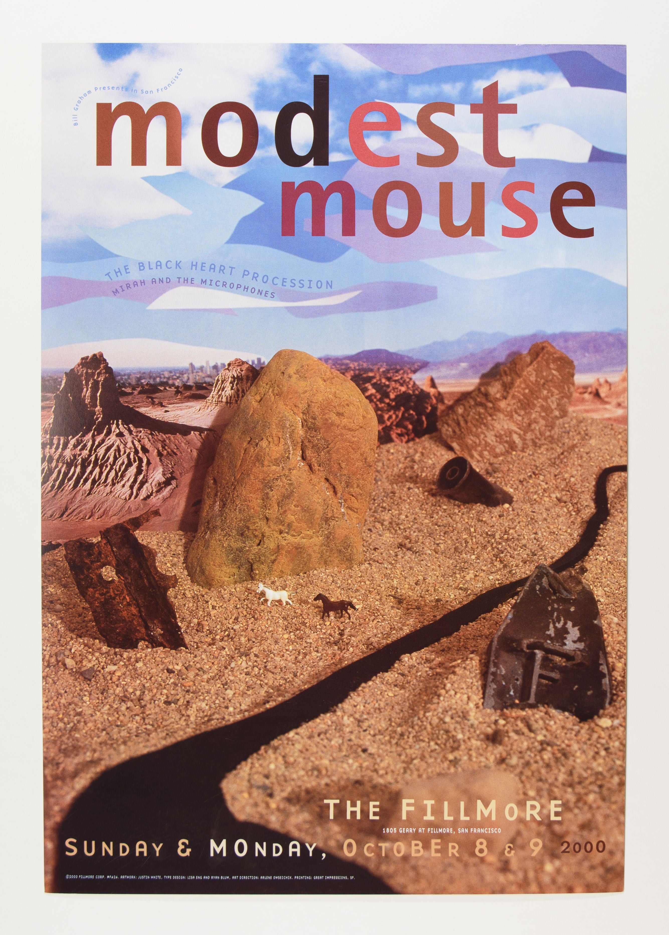 2000-Modest Mouse Concert Poster-The Fillmore-San Francisco, CA