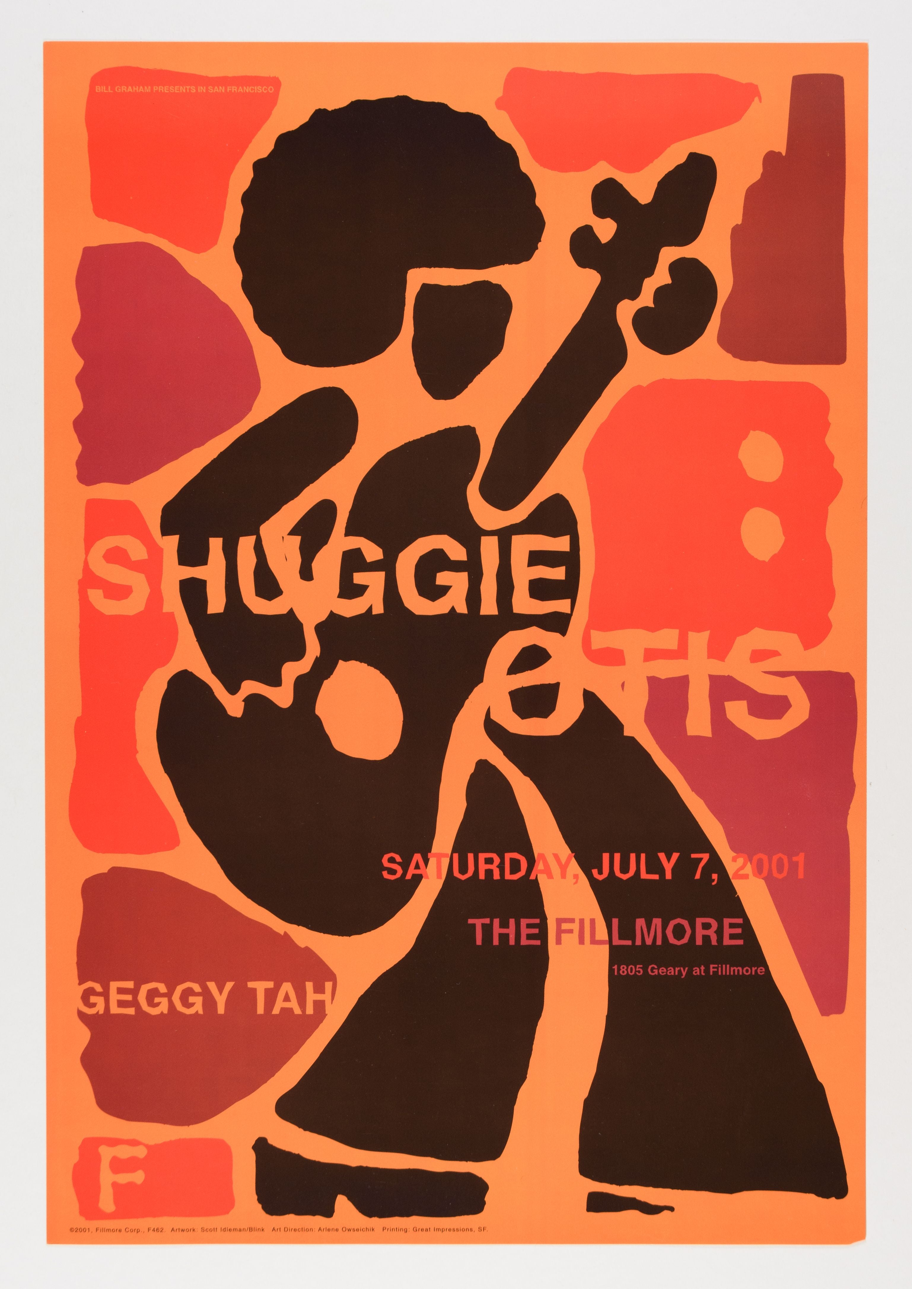2001-Shuggie Otis Concert Poster-The Fillmore-San Francisco, CA