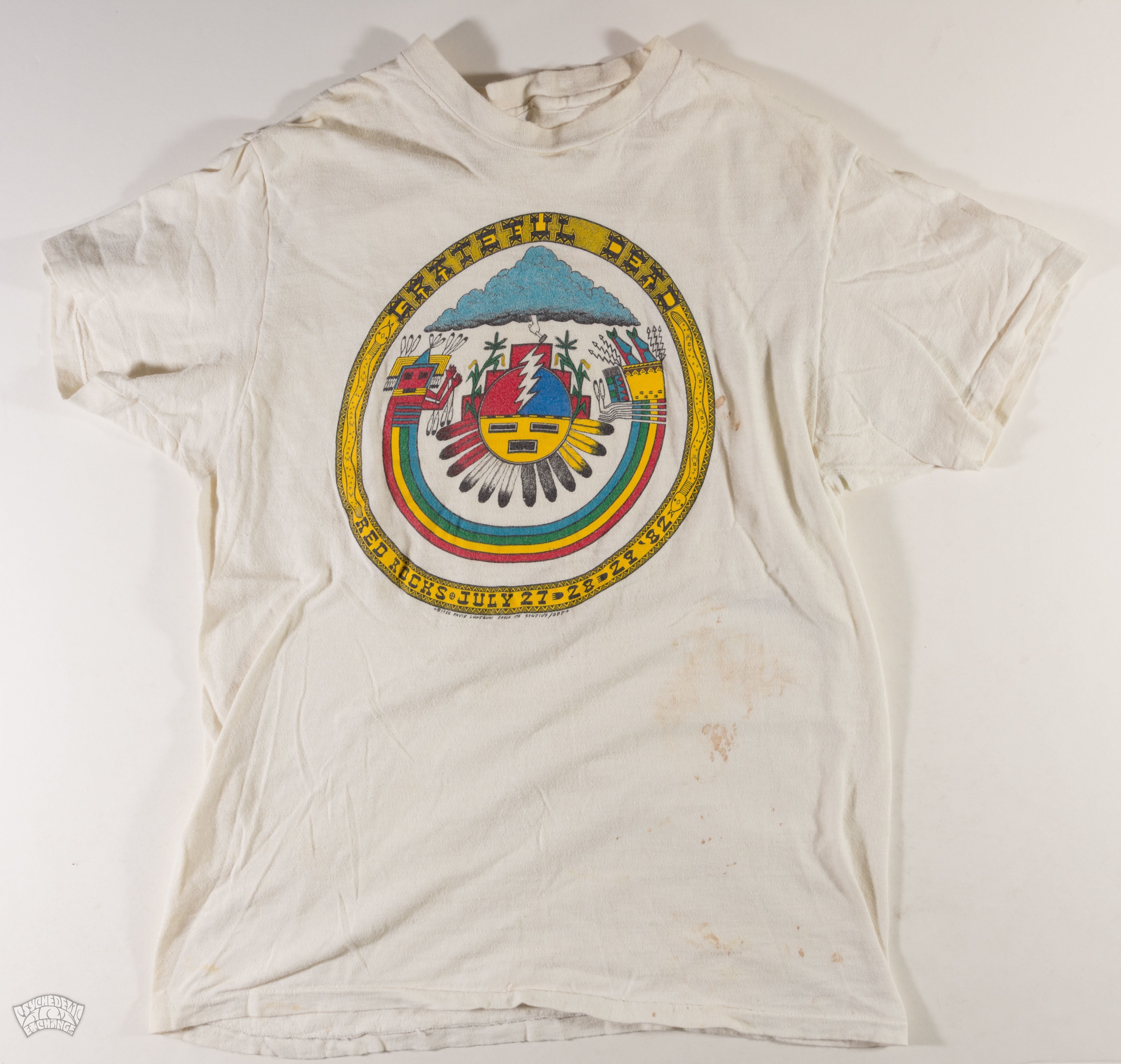 1982 -Grateful Dead -Red Rocks- Official GDM Vintage T-Shirt -Large
